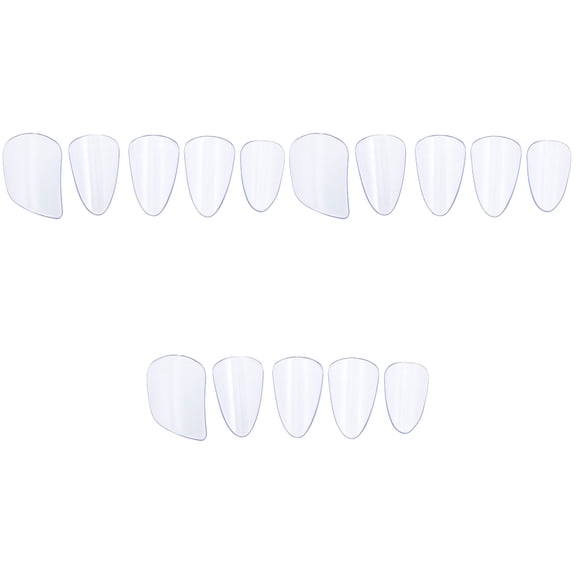 WORGEOUS 15 Pcs Pipa Nails Professional Nail Covers String Instrument Finger Picks (Sky-blue)