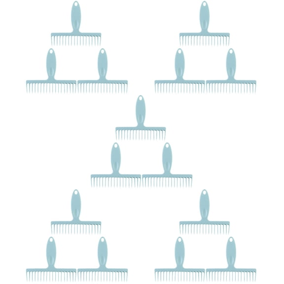 WORGEOUS 15 pcs Broom Cleaning Hair Comb Broom Hair Clean Tool Multi-Function Hair Removal Comb Clean Tool