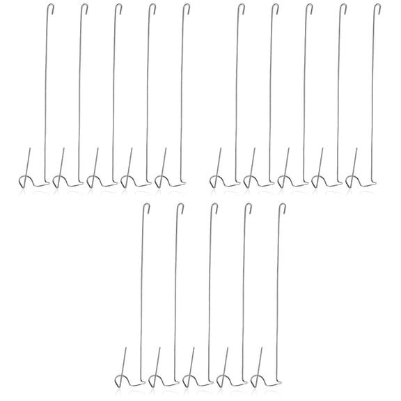 WORGEOUS 15 pcs  Hanging Air Plant Holders Air Plant Hangers Stainless Steel Tillandsia Hanging Hooks