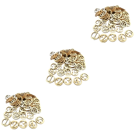 COMPUKAS DIY Wooden Button for Thanksgiving Craft 150Pcs