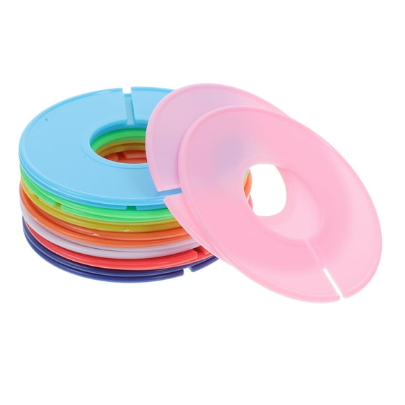 WORGEOUS 16-Piece Clothing Size Circle Labels for Clothes Rack Hangers, Coat Size Markers for Apparel Display
