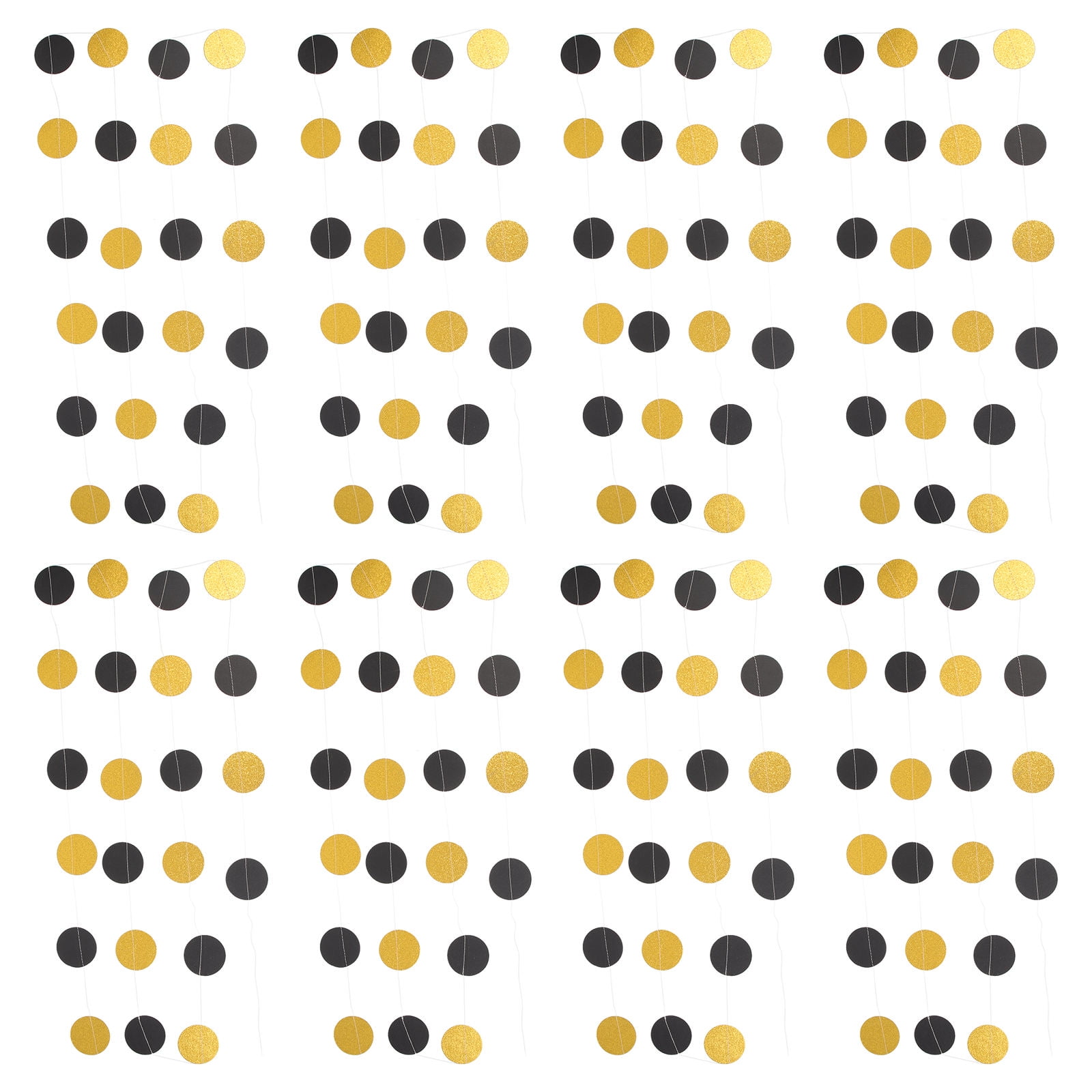 WORGEOUS 16 pcs Circle Paper Party Garland Round Disc Backdrop Paper ...