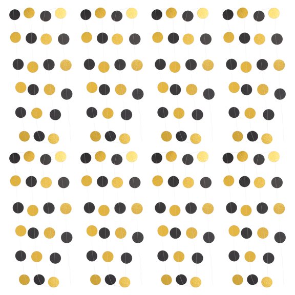 YSNOOWE 16Pcs Assorted Color Circle Dot Garland, Easy to Party Decoration for Birthday, Wedding, and Celebration