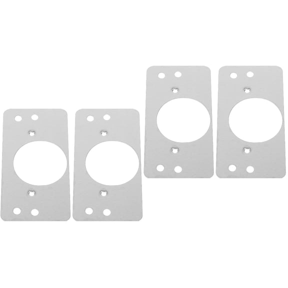 WORGEOUS 16-Piece Door Reinforcement Plates Front Deadbolt Cover and Door Strike Plate Filler for Enhanced Security
