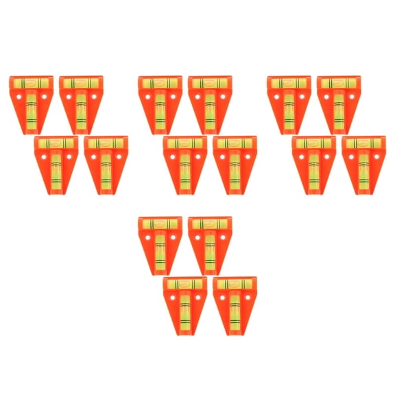 WORGEOUS 16 pcs  High Precision Mini Bubbles Level T-Shaped Spirit Level T Type Rv Levelers Bubbles Levels For Rvs Camper Furniture Trailers Tripods Camera Equipment