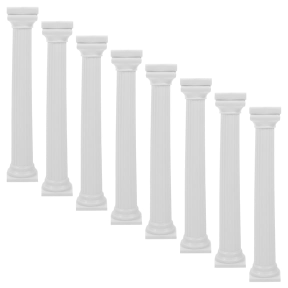 WORGEOUS 16-Piece Roman Column Cake Stand Set with Tiered Stacking Kits and Support Pillars for Cakes