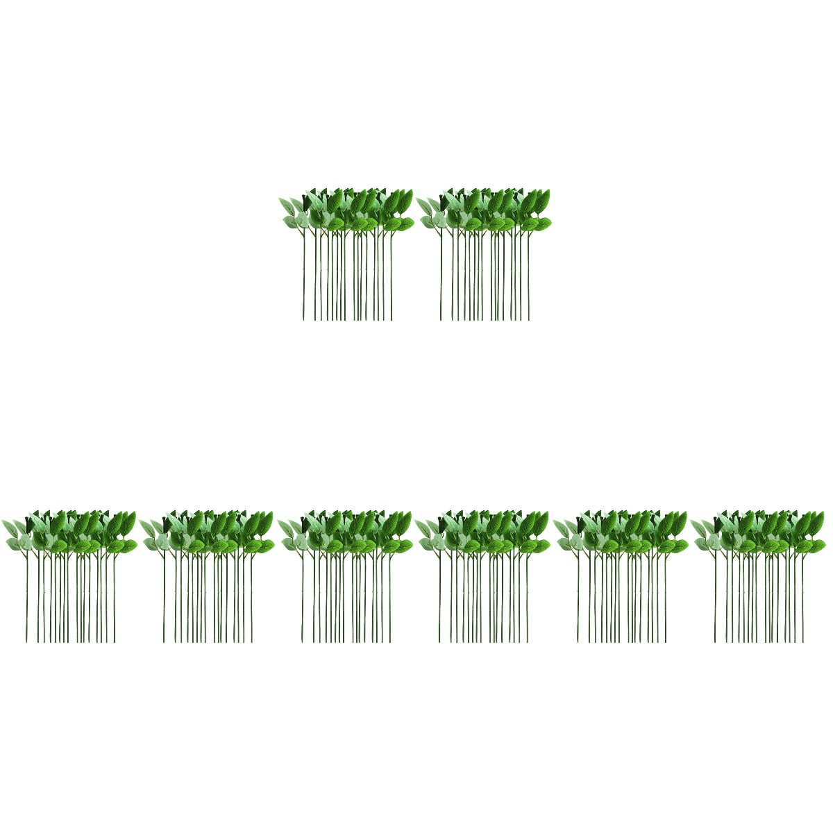 TABLZONE Green Artificial Rose Stems for Wedding Decorations, Crafts, Floral Arrangements and Home Decor