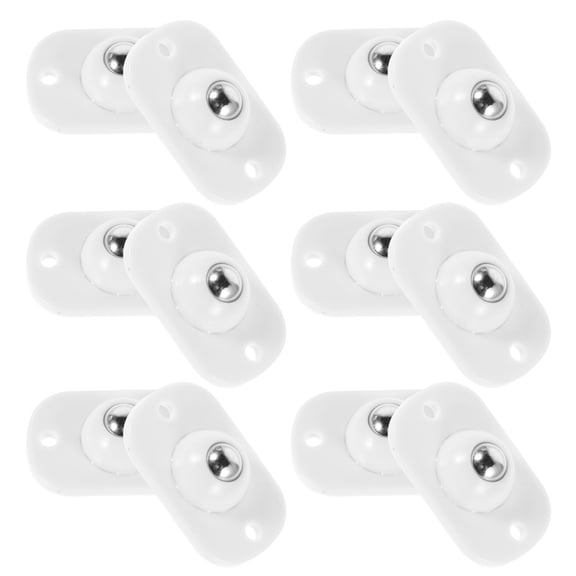 WORGEOUS 16PCS Self Adhesive Caster Wheels 360 Degree Swivel Mini Wheels Universal Pulley Rotation Sticky Rollers for Kitchen Appliances Trash Can