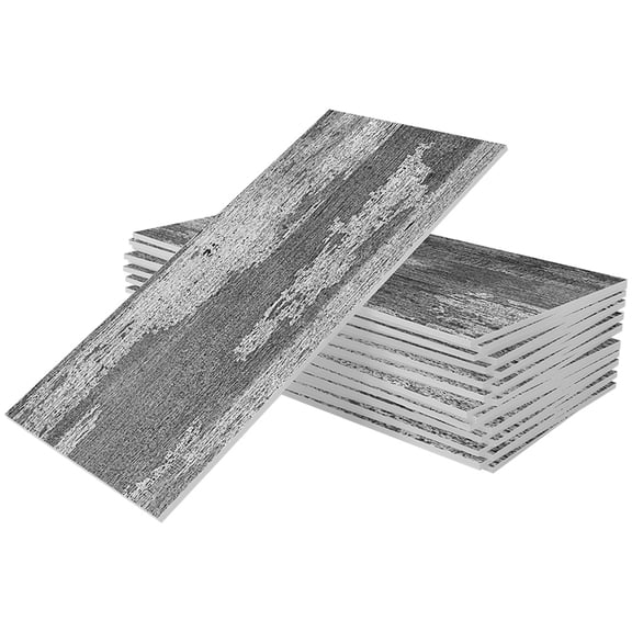 BESTYASH Home Decor Dark Grey Brick Wall Stickers Removable Peel and Stick Set of 16 for Room Decoration