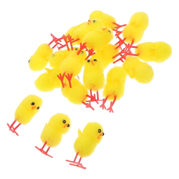 WORGEOUS  18 Pcs Vegetable Toy Dogs Plush Easter Chick Ornaments Child