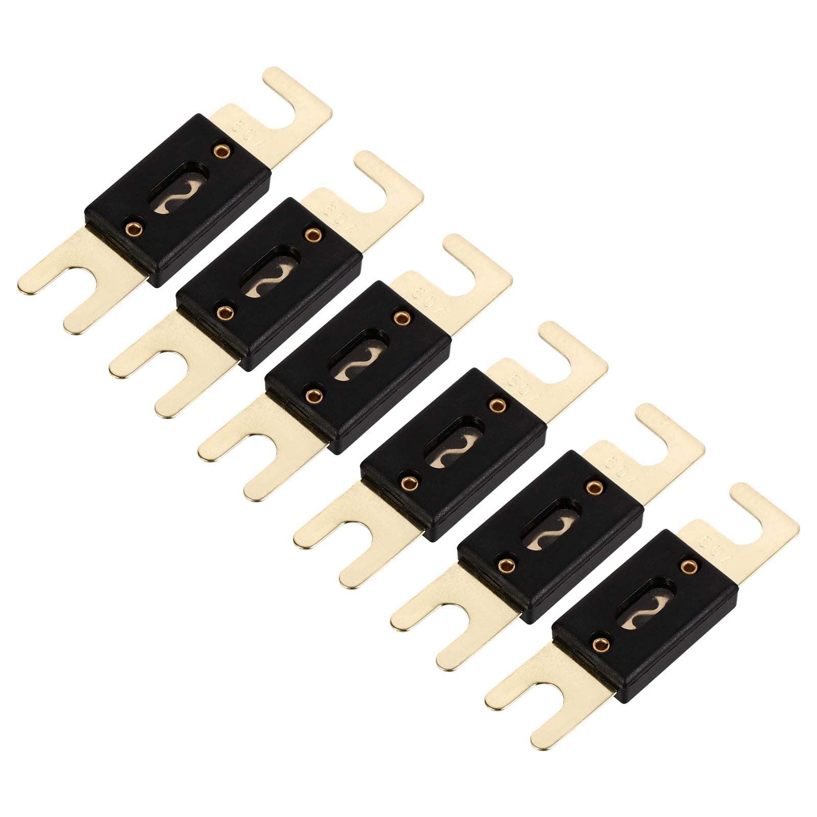 WORGEOUS 18-Piece 60A Inline Fuse Set for Car Audio System and Auto Electrical Use