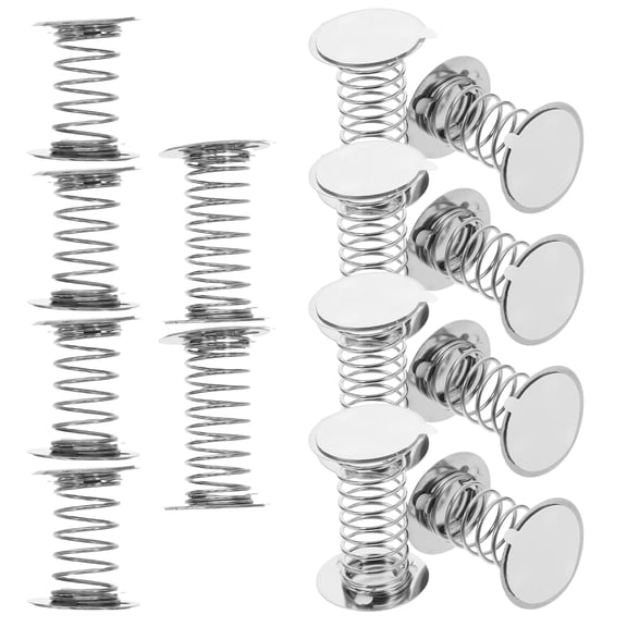 DIY Shake Head Doll Spring Base Kit for Car Home Decoration Silver Metal 18 Pieces 4cm 3cm
