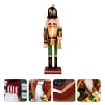 thumbnail image 1 of WORGEOUS 1PC Wooden Doll Soldier Decor Household Walnut Soldier Crafts(Random Style 30cm), 1 of 8