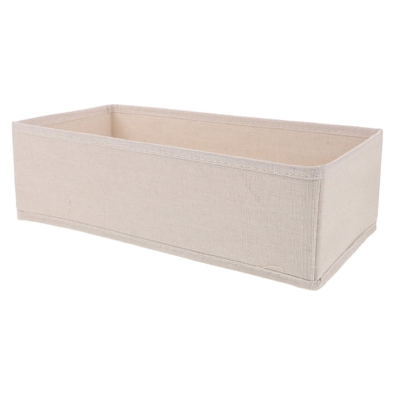 BESTYASH Foldable Cotton Linen Dresser Organizer in Beige for Clothes, Socks, and Accessories Storage