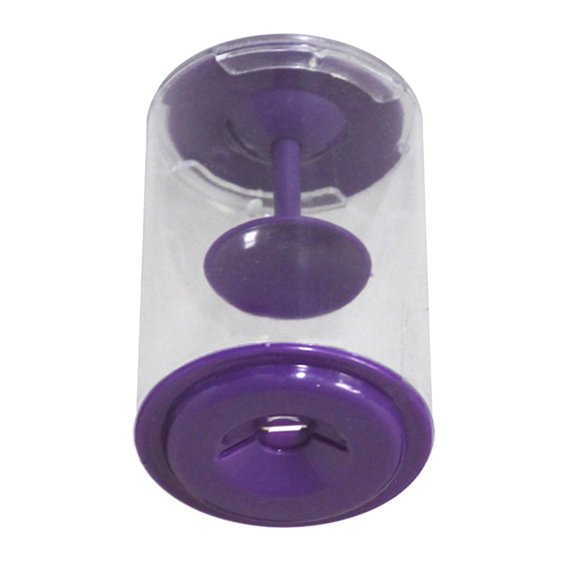 BESTYASH Creative Rotative Coin Box Purple Durable Plastic and Iron Saving Pot for Storage Use
