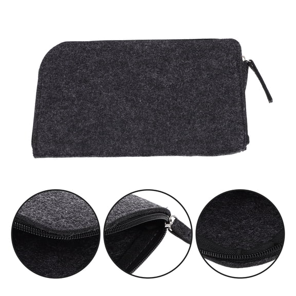 WORGEOUS 1Pack Electronics Bag Felt Tool Pouch for Travel Use by Professionals