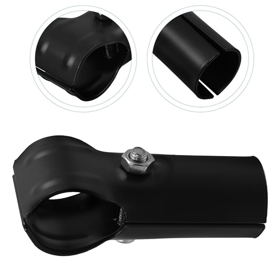WORGEOUS 1Pack Greenhouse Pipe Tee Clamps Black for DIY Projects and Gardening