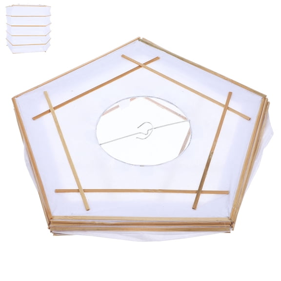 WORGEOUS 1Pack Paper Lampshade with Bamboo Frame for Floor Lamps Light Diffusion and Decoration 28.0x27.5x24.0in