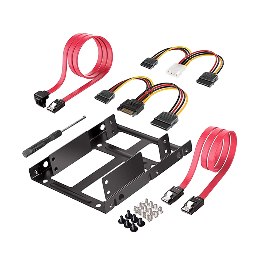 WORGEOUS 1Pc 2.5 Turn 3.5-inch Double Disk SSD Support Hard Disk Cable ...