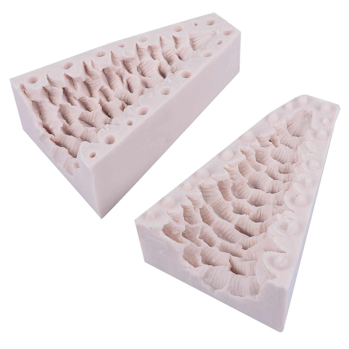 BESTYASH Beige Silicone Christmas Tree Mold High Transparency Flexibility for Home Crafts