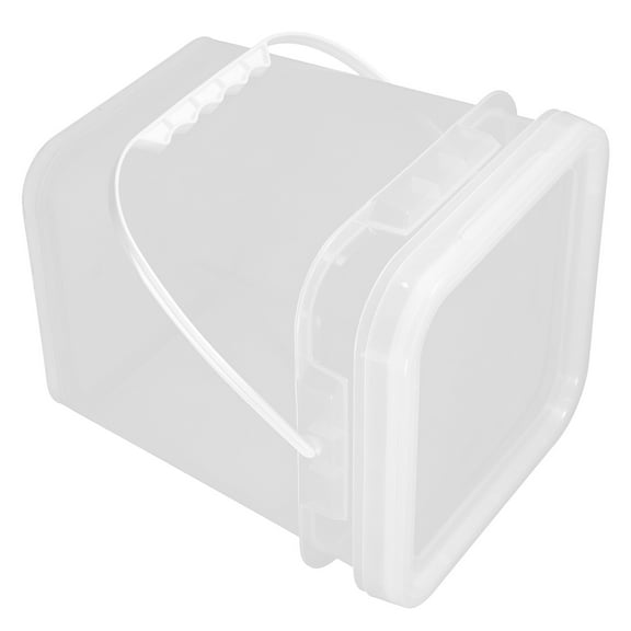 BESTYASH Transparent Plastic Paint Storage Bucket with Lid for Coatings Sealants and Paints
