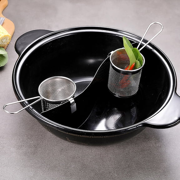 WORGEOUS 1Pcs Kitchen Strainer Silver Mesh Net for Hot Pot and Cooking