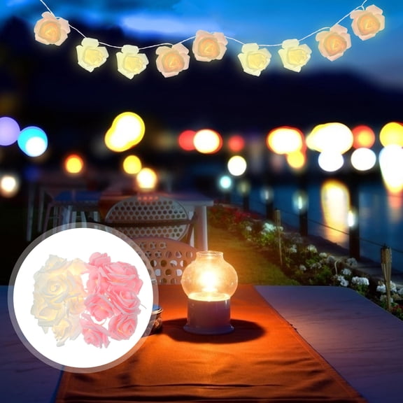 BESTYASH USB Powered Flower Shaped ng Lights 1Pack Multi Color Romantic Ambiance Indoor Decor Christmas Valentine's Day