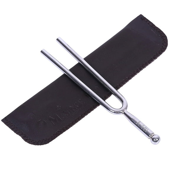 BESTYASH Tuning Fork Music Tuner Stainless Steel Silver 1Set 4.8*0.8*0.2in for Practice