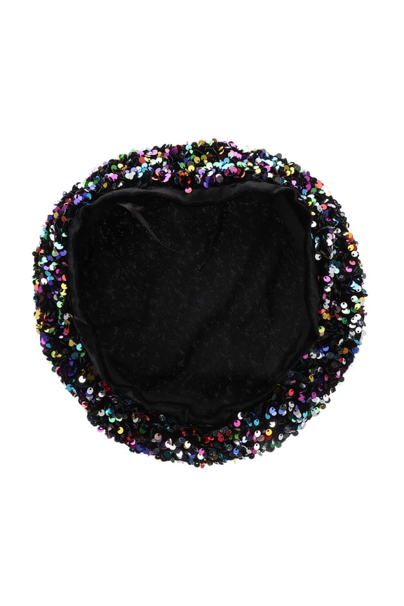 Women's Sequin Beret Hat Fashion Shimmer Stylish Assorted Colors One Piece