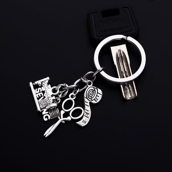 BESTYASH Sewing Machine Design Keychain for Organizing Keys and Bag Use