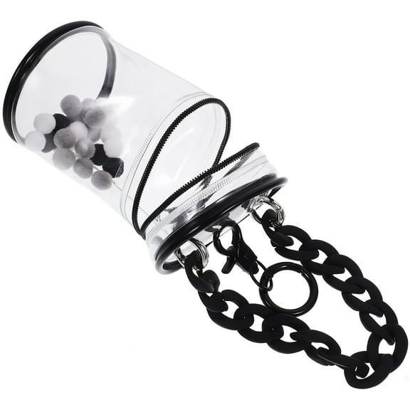 BESTYASH Transparent Mini Storage Bag Doll Carrier PVC Display Case for Home Use, and Portable, 1 Set