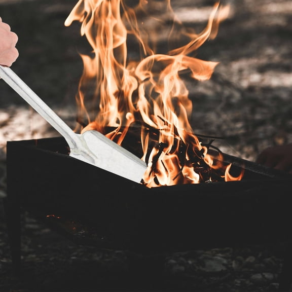 WORGEOUS Ash Scoop Metal Silver Gardening Tool 1Pack 16.11X3.73X0.79In