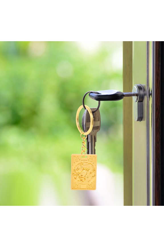 Cute Keychain Golden Metal 1Pack