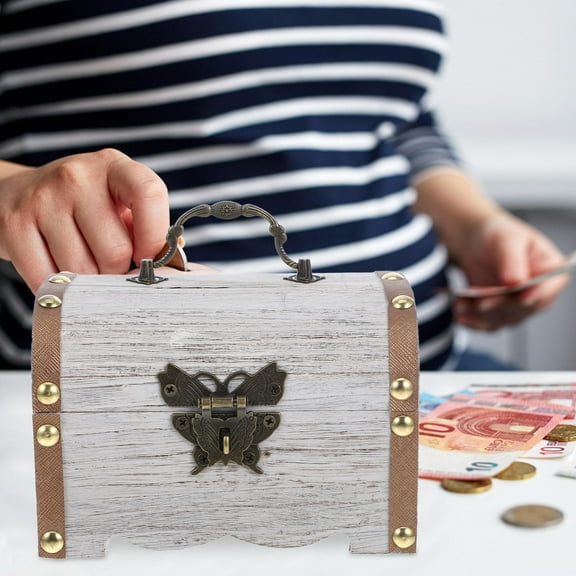 WORGEOUS 1Set Money Saver Small Treasure Box 5.70X3.93X3.93In for Special Occasions