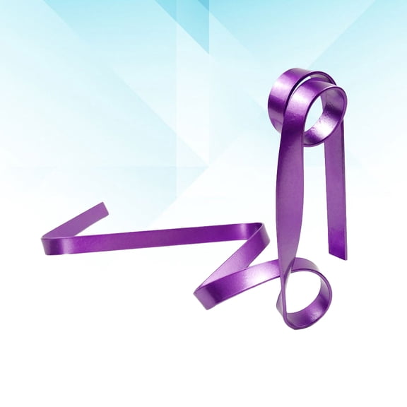 BESTYASH 1Pc Purple Iron Wire Wine Rack with Ribbon Support Suspended Wine Shelf for Storage