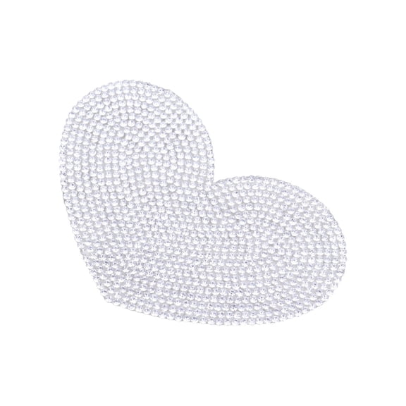 Worgeous 1pc Bling Bling Heart Shaped Stickers DIY Car Bumper Window Laptops Luggage Stickers Rhinestone Decal