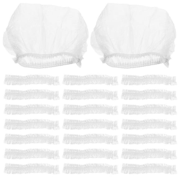 GOOHOCHY Transparent Stretch Bowl Covers Elastic Food Storage Covers for Kitchen Use PE Film 2 Bags