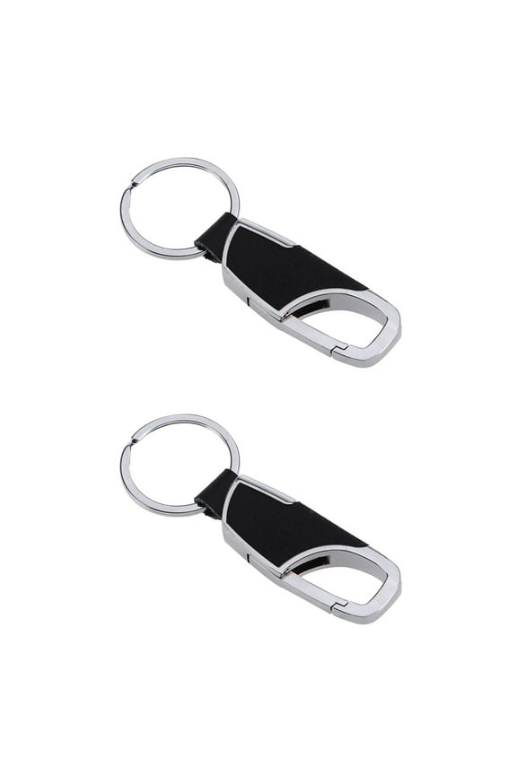 2-Pack Magnetic Keychain Hooks for Men, Silver Key Chains, Durable and Stylish Accessories