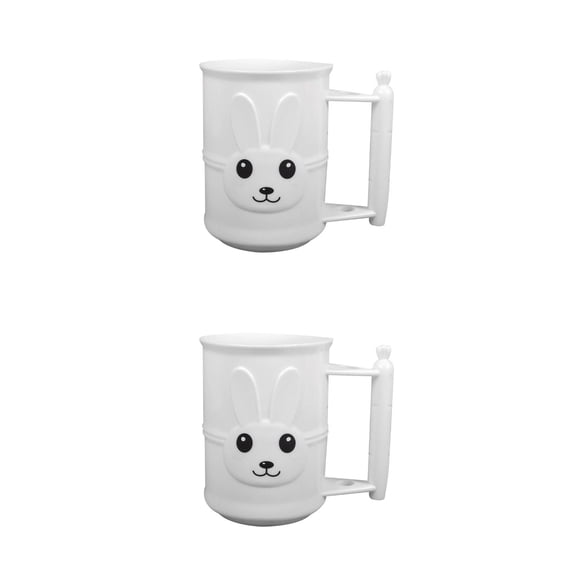 WORGEOUS 2-Pack Toothpaste Squeezer Roller with Washing Cup Mug for Bathroom, Easy Dispense and Space Saving