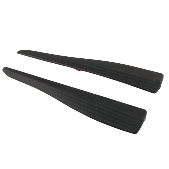 Mobutofu 2Pcs Black PVC Car Scuff Protector Carbon Fiber p for Bumper and Body