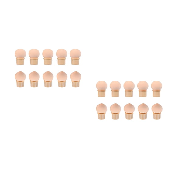 WORGEOUS 2-Piece Professional Nail Art Stippling Brush Set for Centerpiece Designs