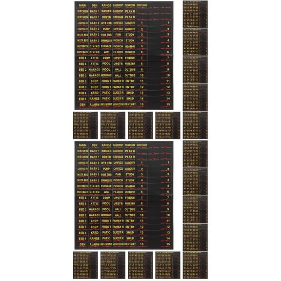 WORGEOUS  2 PCS Circuit Breaker Sticker Electrical Box Label