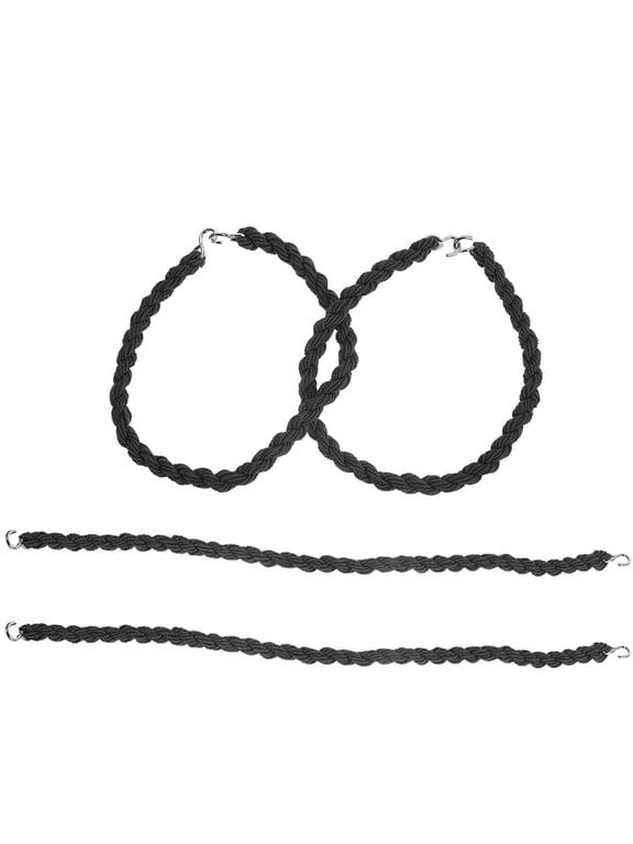 Outdoor Boot Straps, Adjustable Length, Elastic, with Metal Buckles, Black, 2Pairs