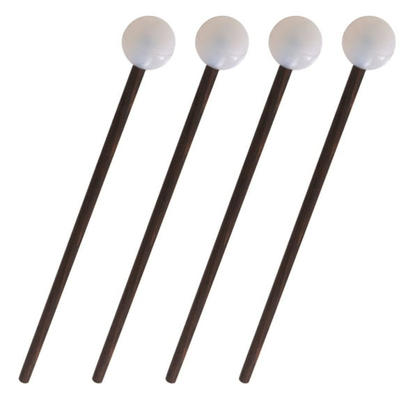 WORGEOUS 2 Pairs Ethereal Drum Sticks Practice Pad Hand Drums Chime Bar with Instruments Drumsticks White