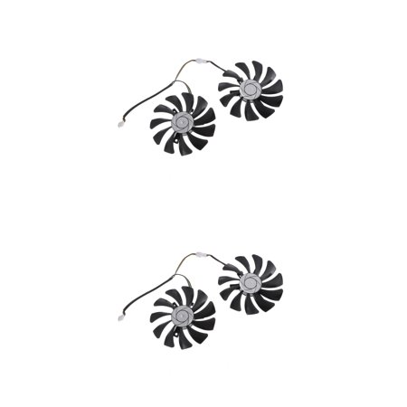 WORGEOUS 2 Pairs Graphic Fans Video Fans Video Replacement Cooling Fan