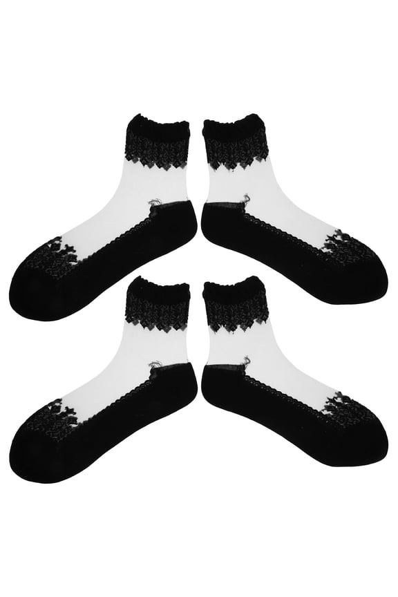 WORGEOUS 2 Pairs Multifunctional Lace Mesh Stockings for Women, Stylish and Comfortable Hosiery Accessories