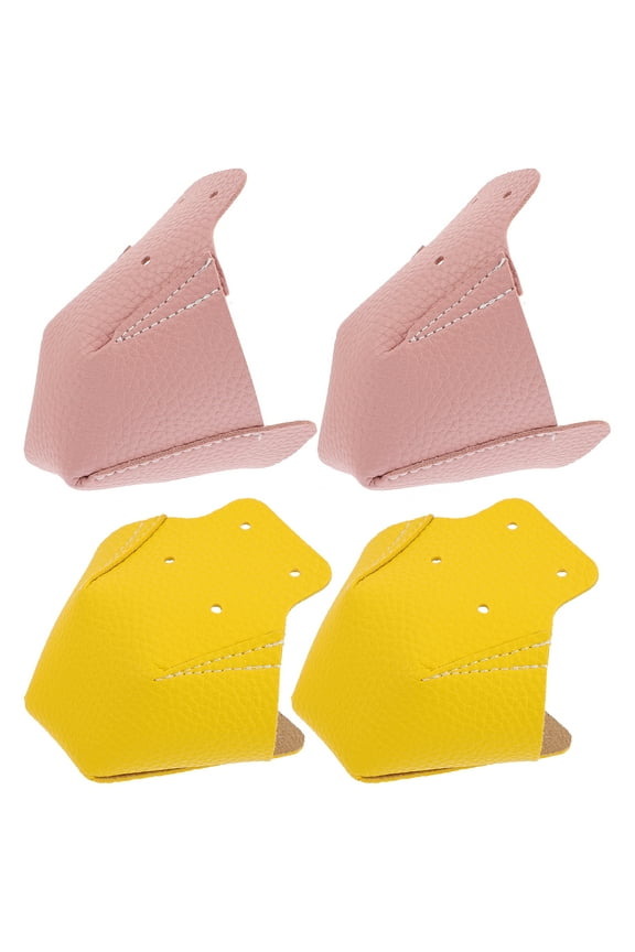 2 Pairs Skate Boots Roller for Kids Steel Toe Shoes Men Wheelies Yellow