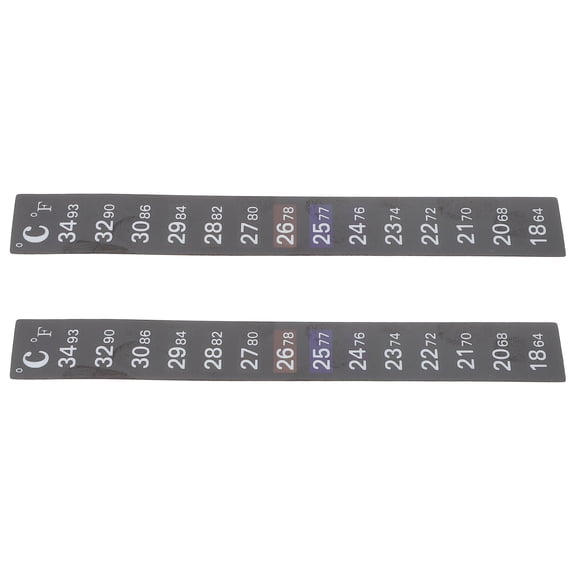 GETAJGHSD 2Pcs Stick on Brewing Thermometer Sticker Black Adhesive p for Accurate Fermentation Use
