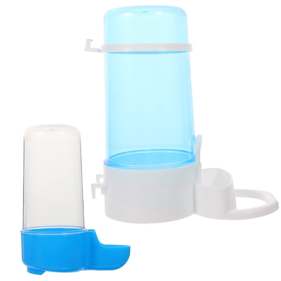 WORGEOUS  2 Pcs Automatic Drinking Fountain Budgie Food Pet Feeder Water Dispenser