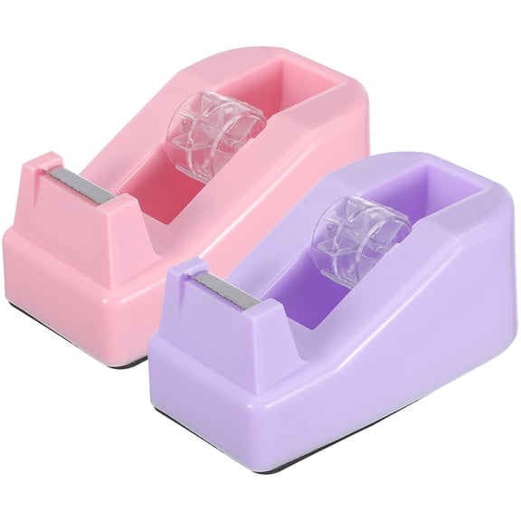 WORGEOUS 2-Pack Heavy Duty Automatic Tape Dispenser Holder, Lightweight and Convenient for Office Use